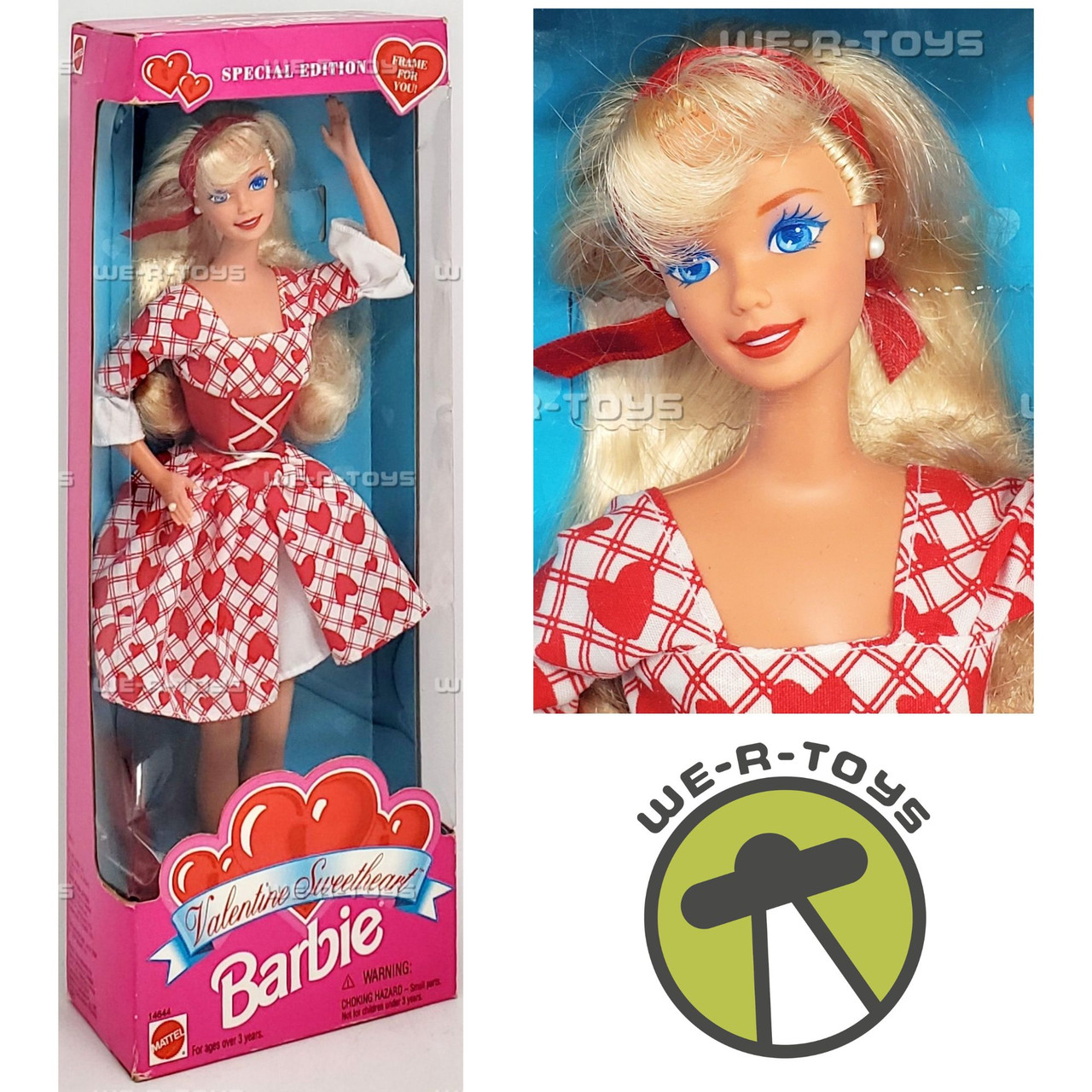 Valentine Sweetheart Barbie Doll with Frame For You 1995 Mattel