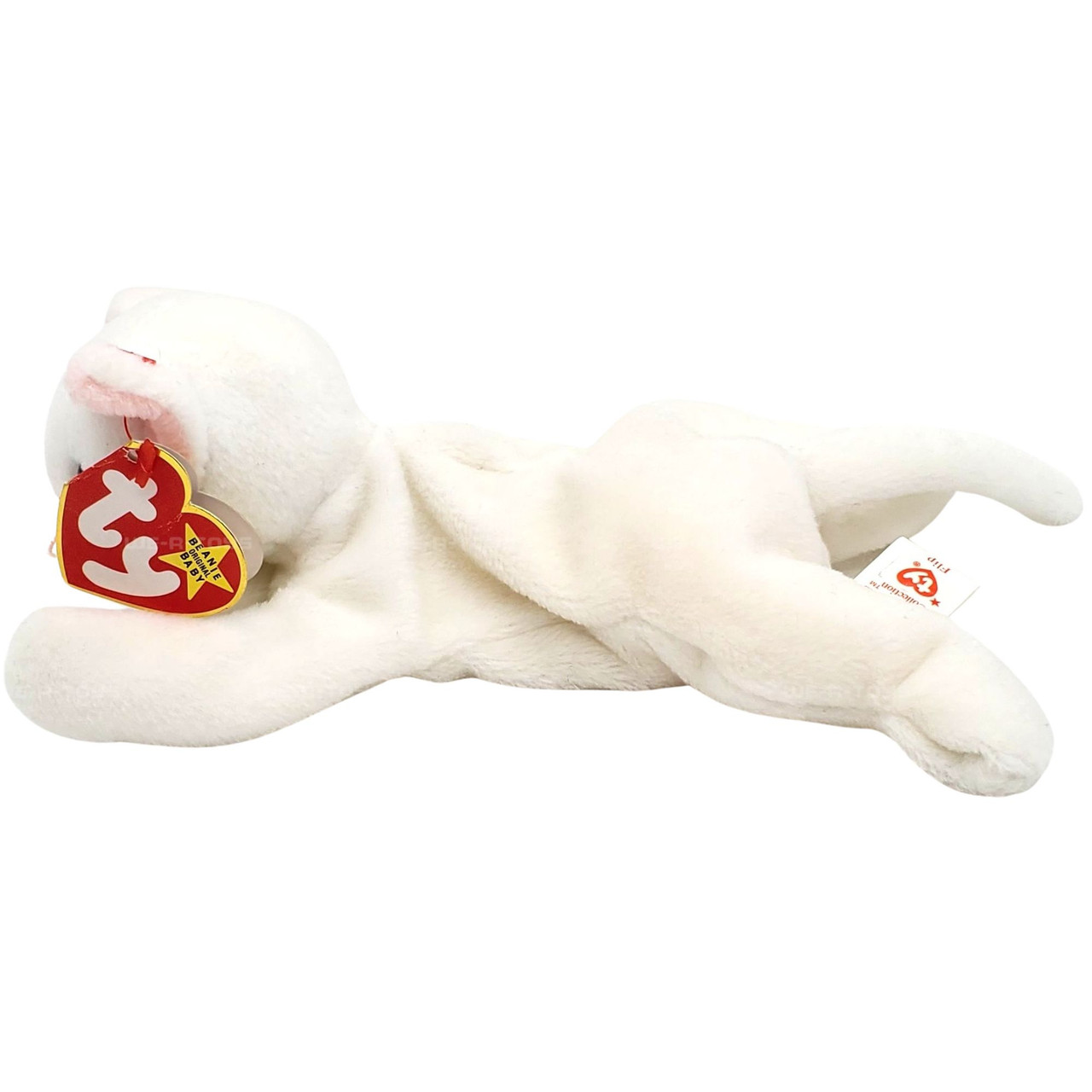 Ty White Beanie Baby Flip TY Beanie Baby FLIP The White Cat (4th