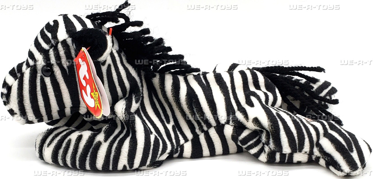 Beanie Babies Ziggy the Zebra Plush by Ty 1995 - We-R-Toys