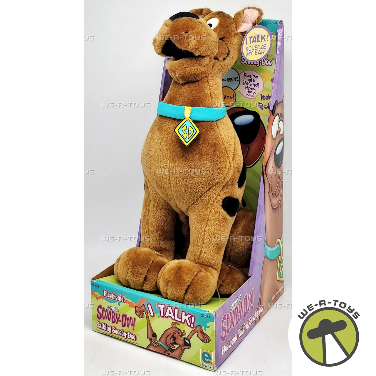 Electronic Talking Scooby-Doo Plush 1998 Equity Toys 27051 - We-R-Toys