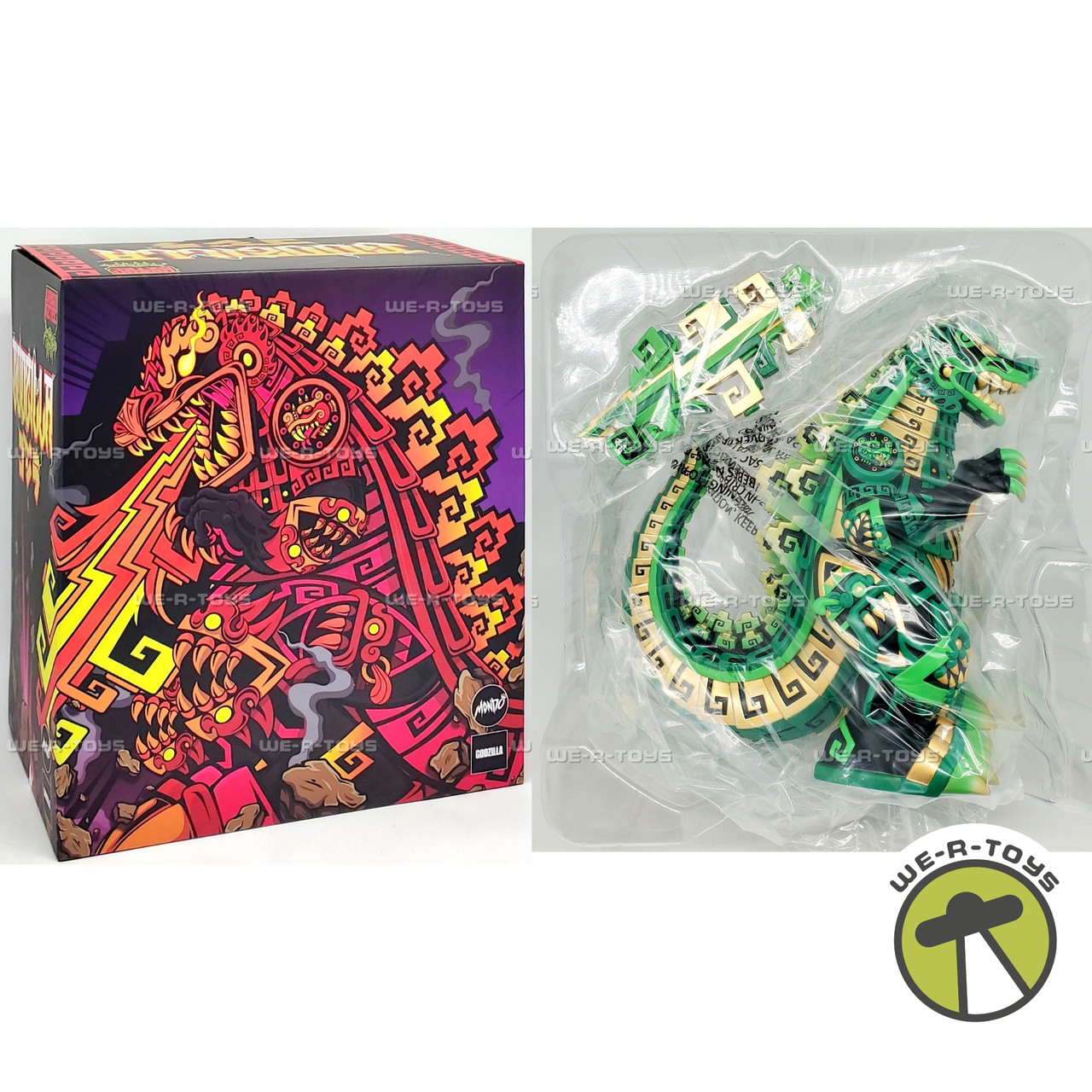 Urban Aztec Godzilla Figure Green Variant Web Store Exclusive by