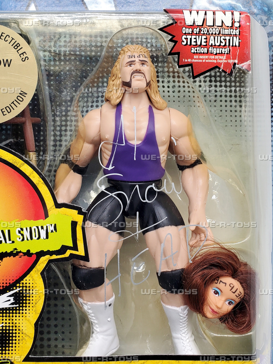 WWF WrestleMania XV Al Snow Action Figure Signed 1998 Jakks