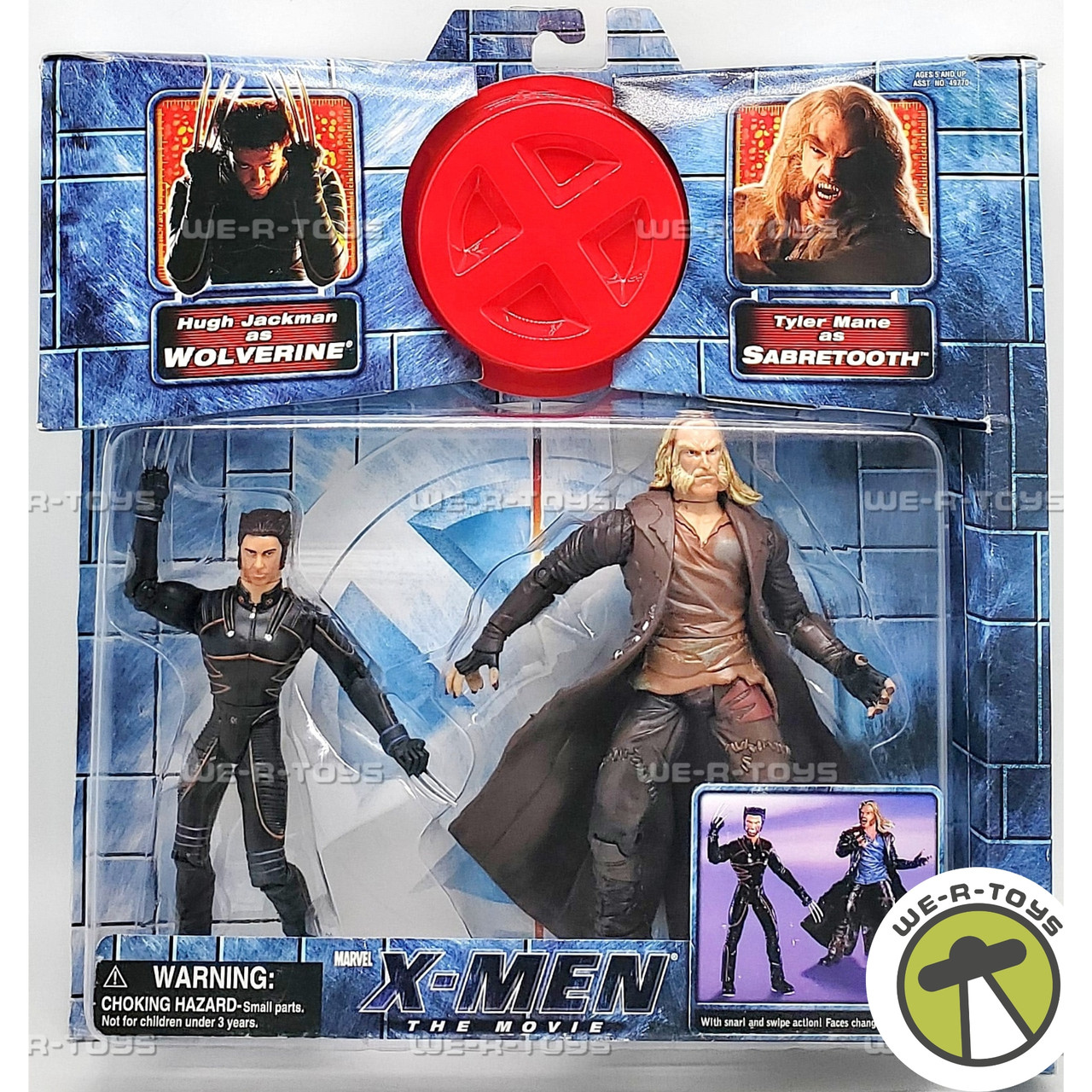 Marvel X-Men The Movie Wolverine vs Sabretooth Action Figure Set