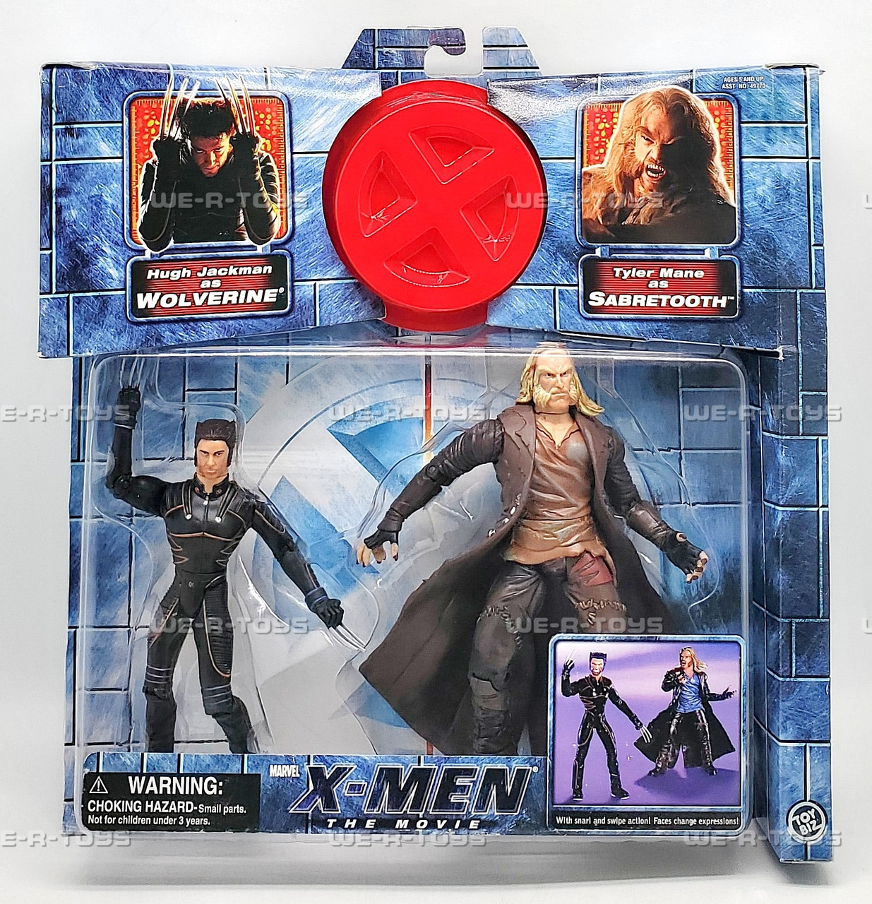 Marvel X-Men The Movie Wolverine vs Sabretooth Action Figure Set