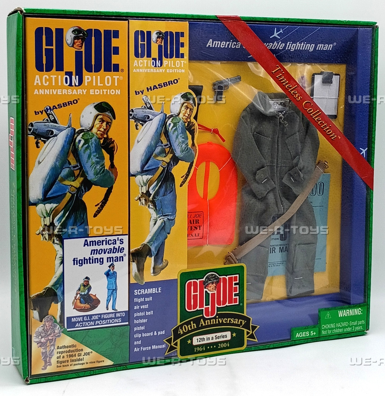 GI Joe 40th Anniversary Action Pilot with Scramble Set Action