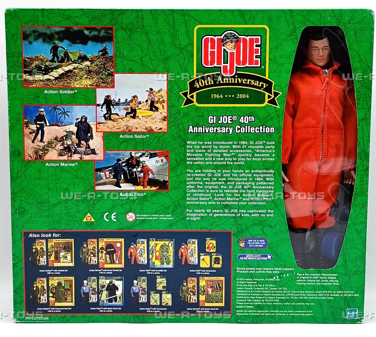 GI Joe 40th Anniversary Action Pilot with Scramble Set Action