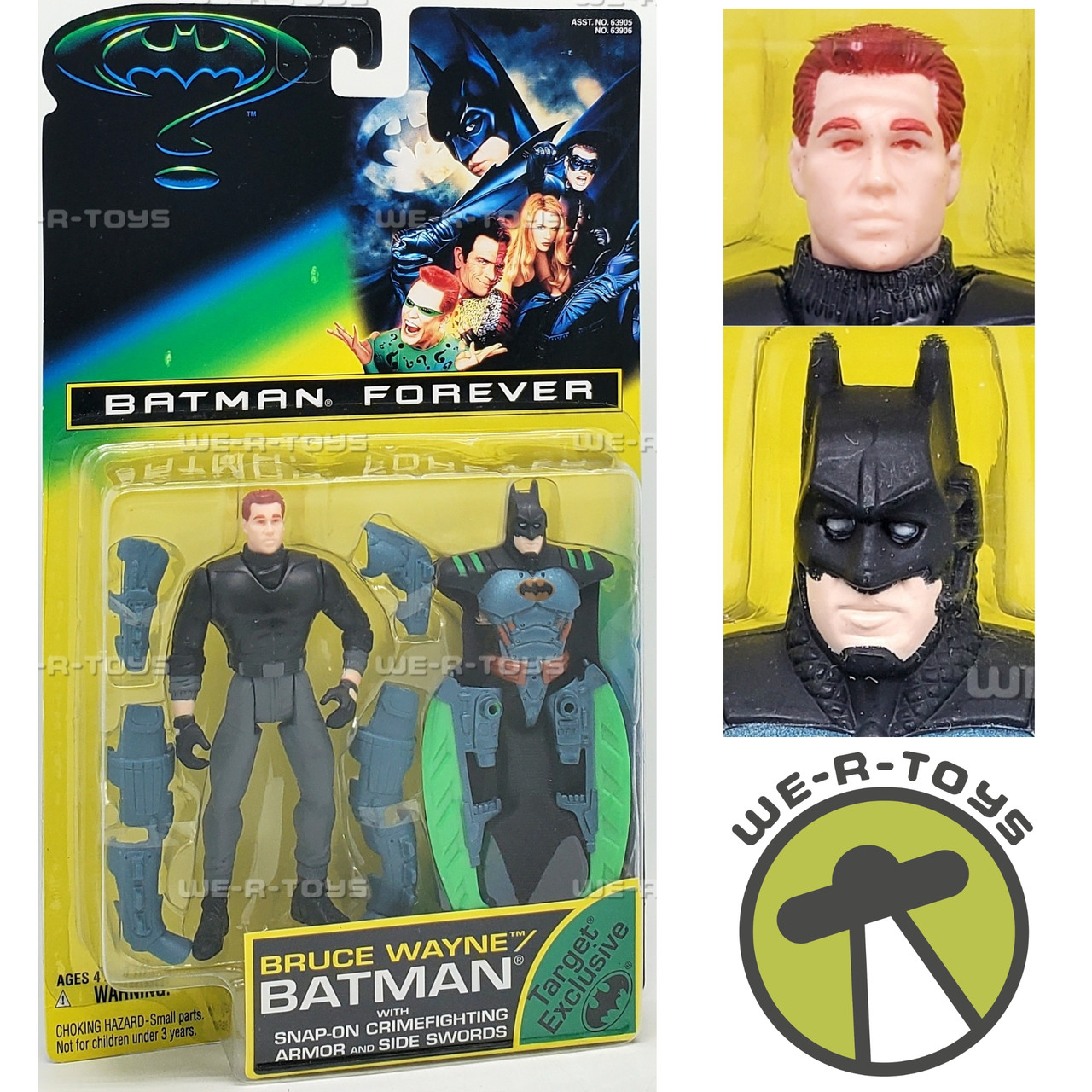 Batman Forever Bruce Wayne Batman with Snap on Armor Figure 1995