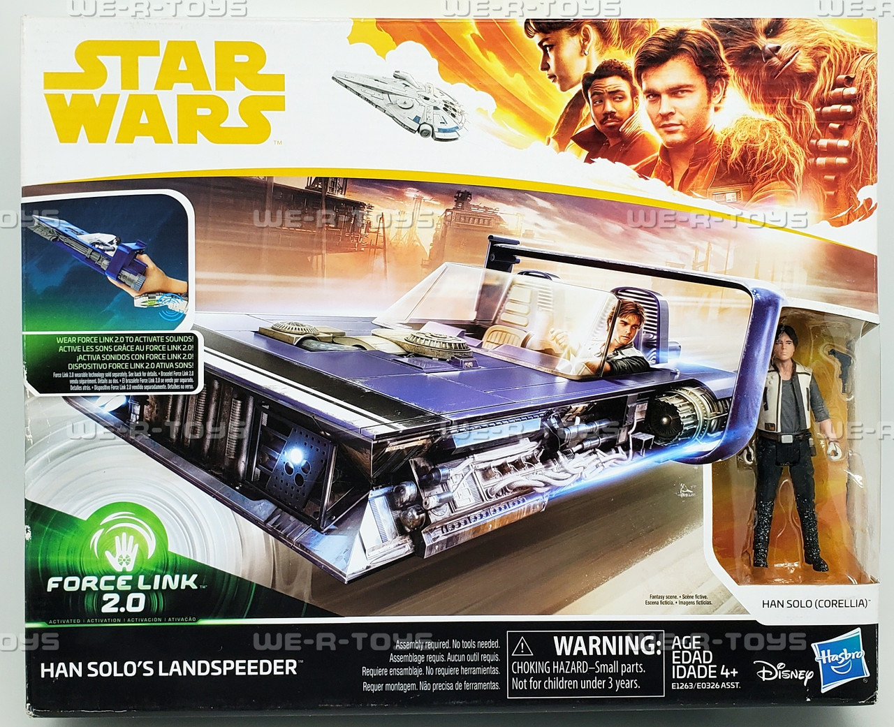 Star Wars Force Link 2.0 Han Solo's Landspeeder Vehicle and Figure