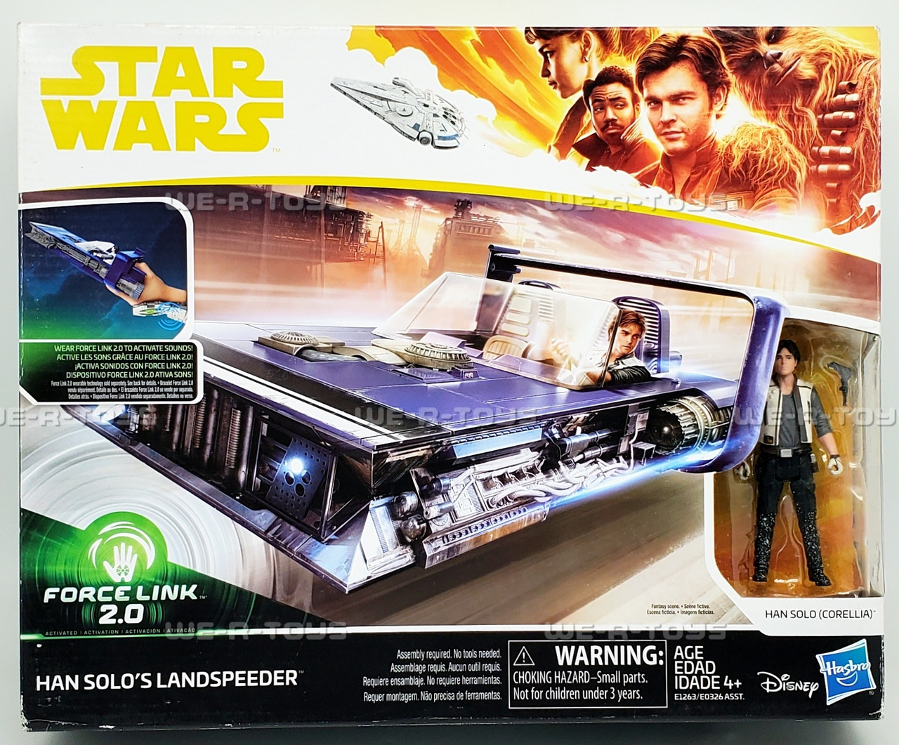 Star Wars Force Link 2.0 Han Solo's Landspeeder Vehicle and Figure