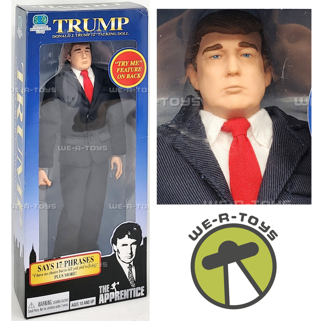 The Apprentice Donald J Trump 12 Inch Talking Doll 2004 SEG 00810