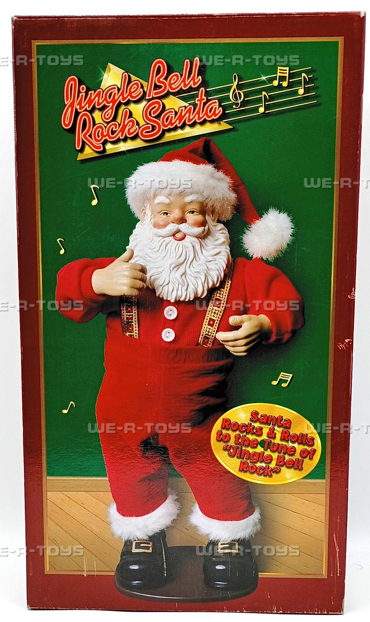 Jingle Bell Rock Santa Dancing W/ Sound Collectible Plush 1998