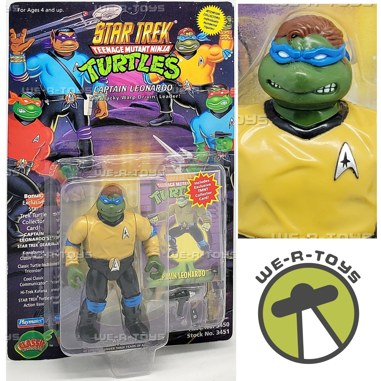 Star Trek x Teenage Mutant Ninja Turtles Captain Leonardo Action