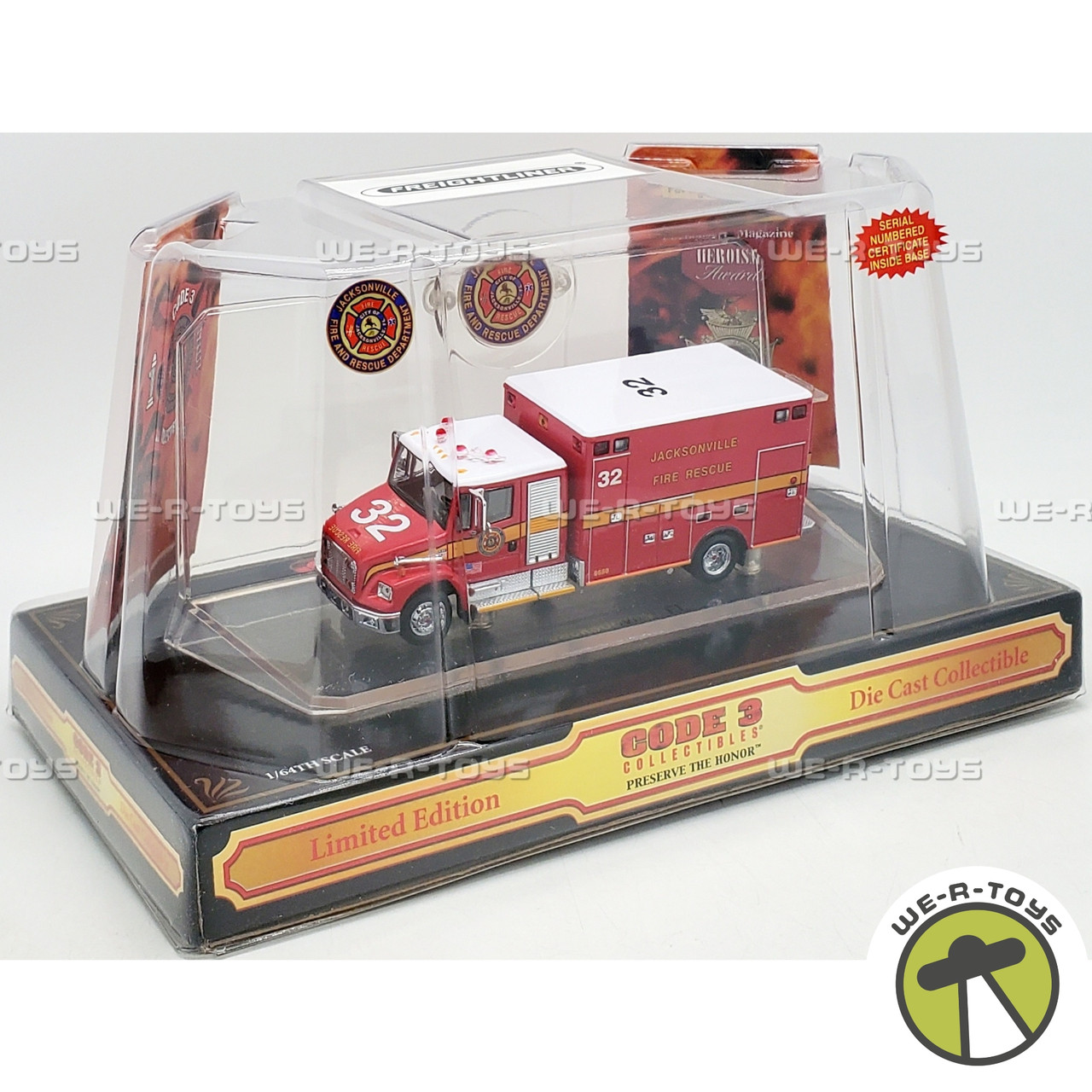 Code 3 Jacksonville Freightliner Ambulance 32 Die Cast Vehicle No