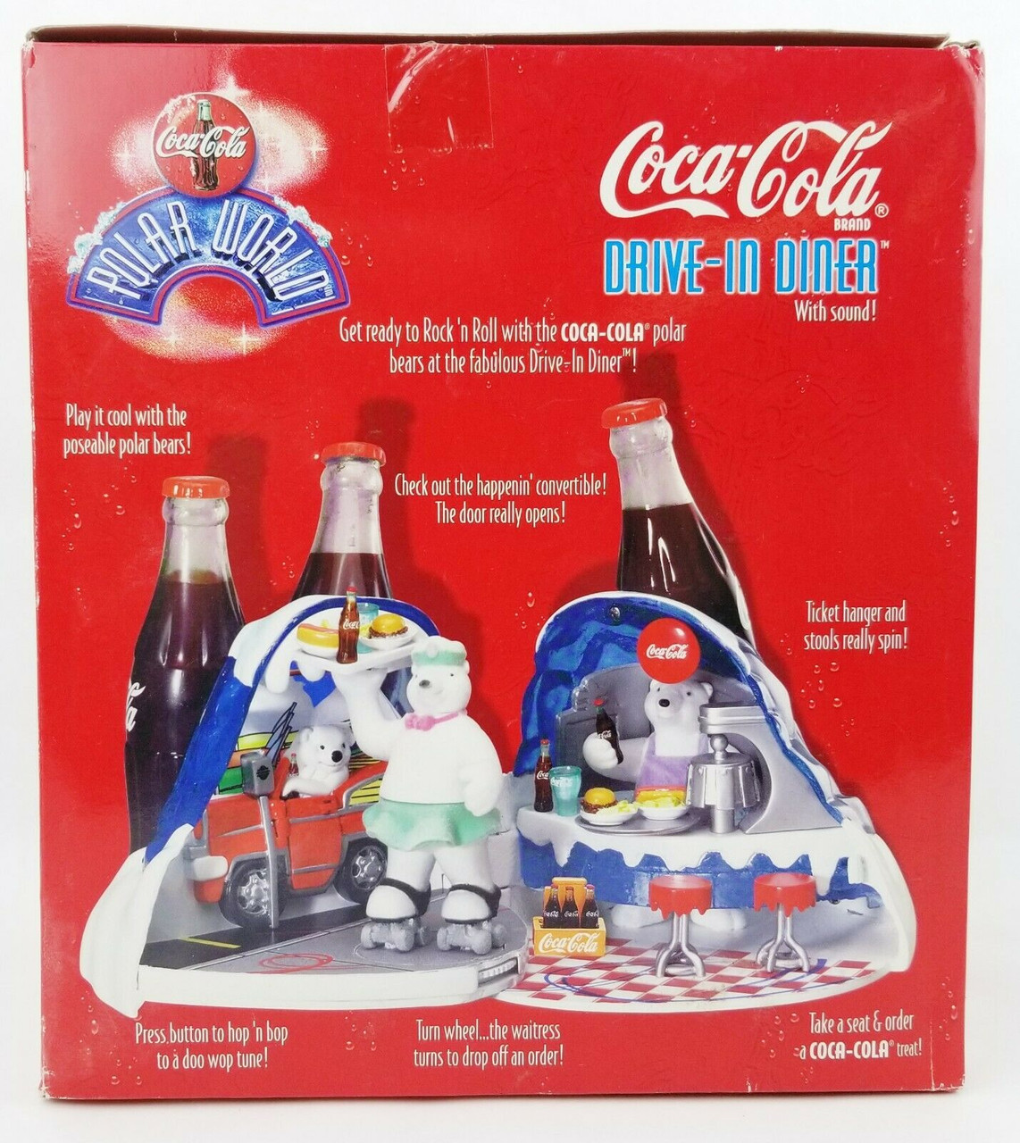 Coca-Cola Polar World Drive-In Diner Singing Display Toy Item No