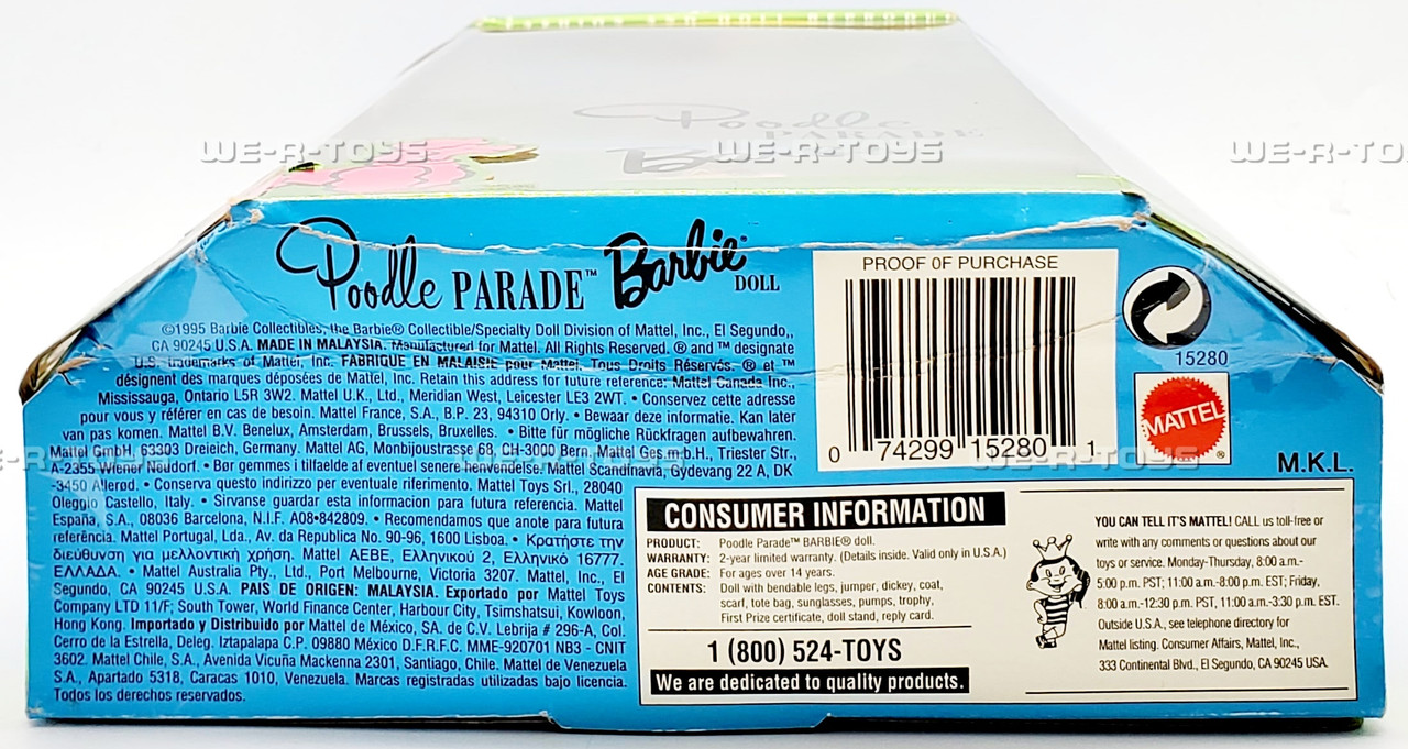 Poodle Parade Limited Edition 1965 Reproduction Barbie Doll