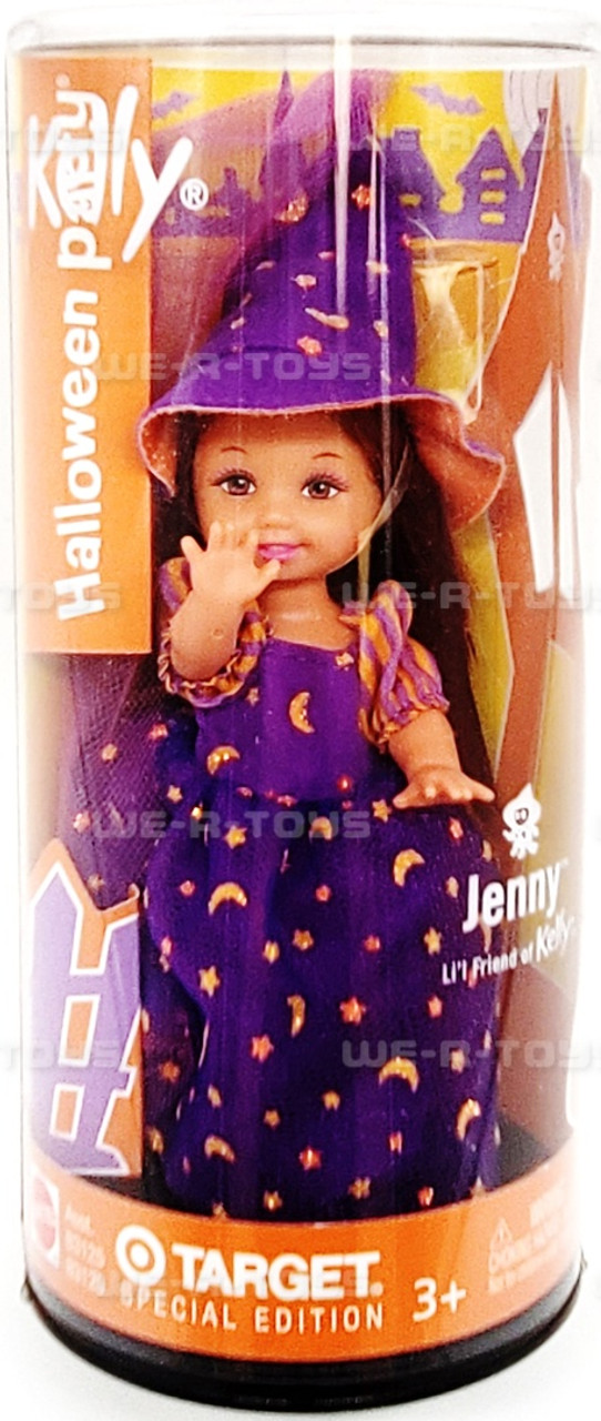 Barbie Halloween Party Kelly Doll Jenny Purple Witch Costume 2003