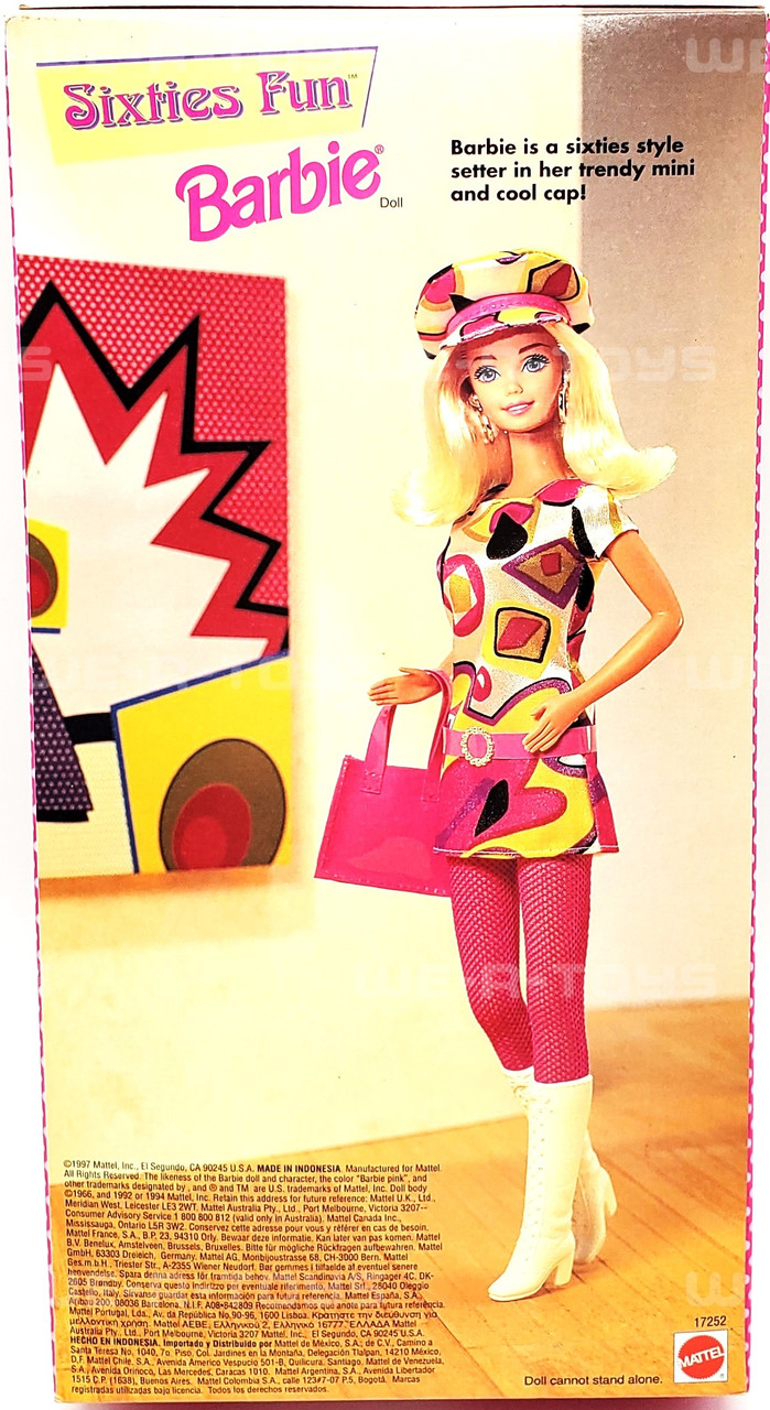 Sixties Fun Barbie Doll Special Edition Blonde 1997 Mattel 17252 NRFB