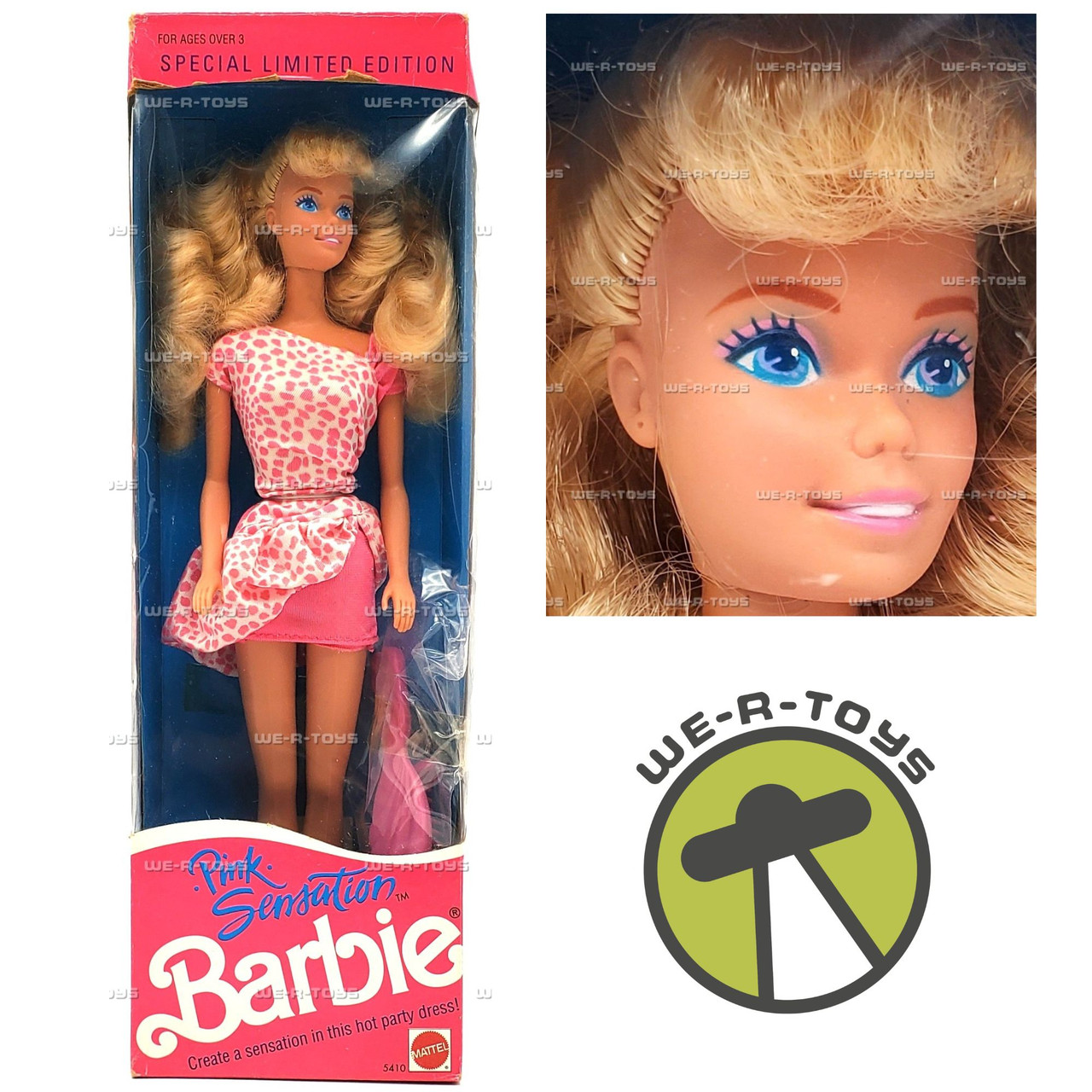 Pink Sensation Barbie Doll Special Limited Edition Mattel 1990 No