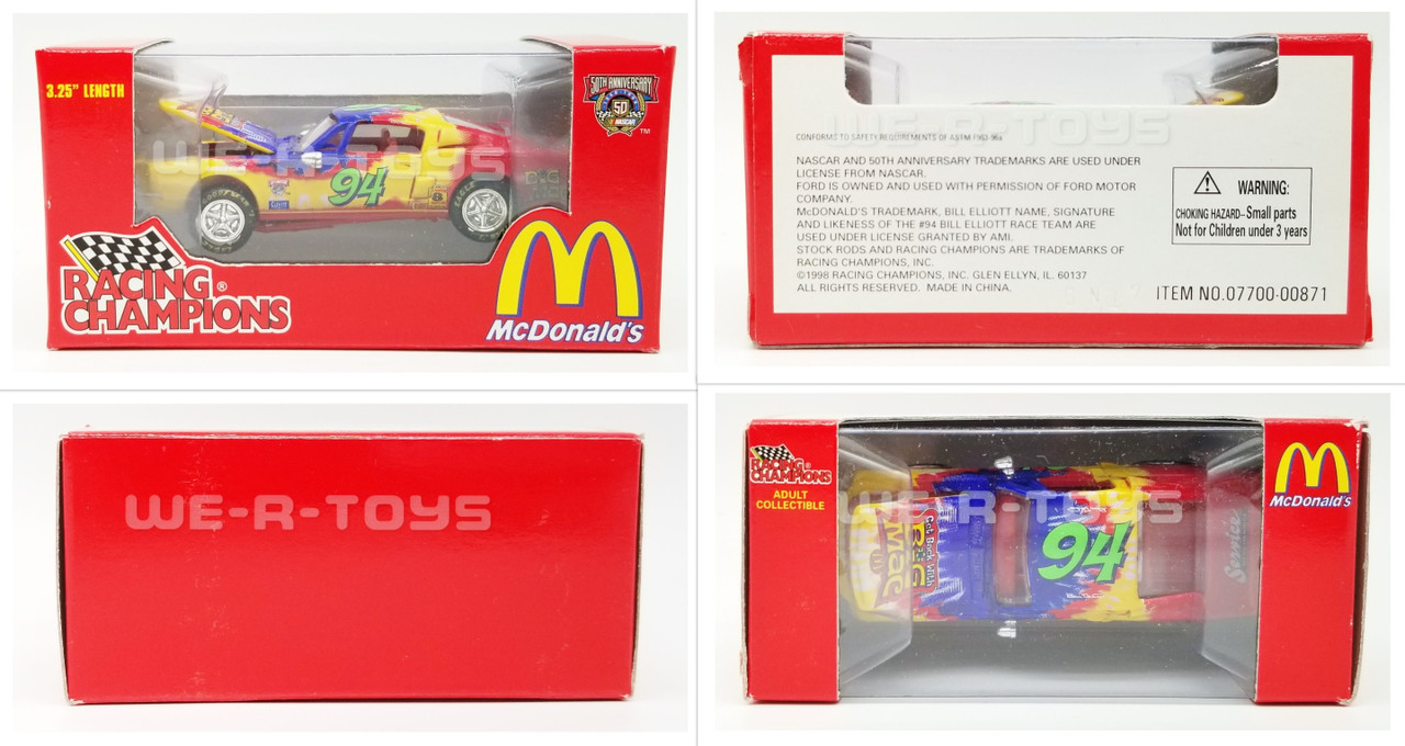 McDonald's Racing Champions #94 Lot of 11 Collectible Cars 3.25