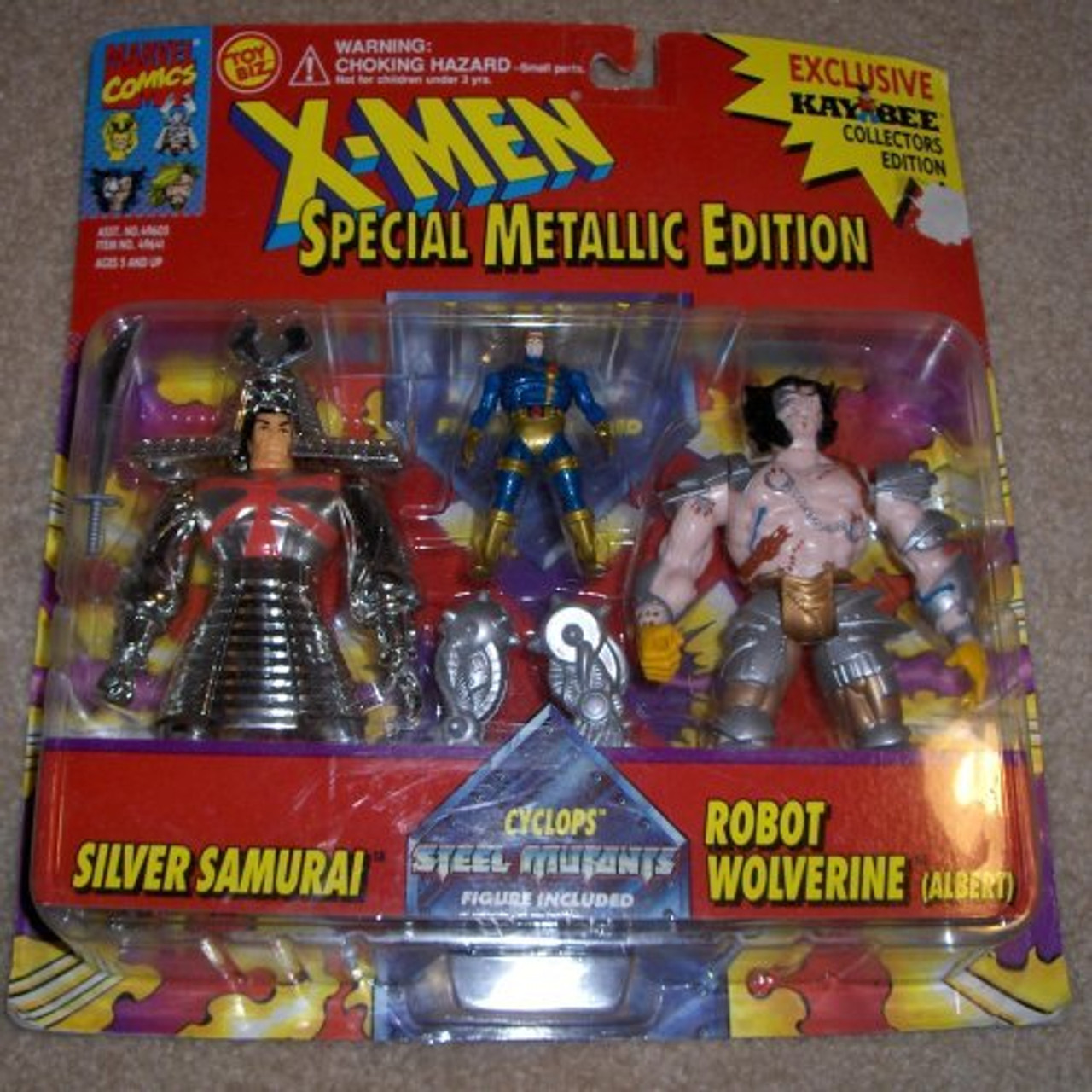 X Men Special Metallic Edition Silver Samurai-Cyclops-Robot