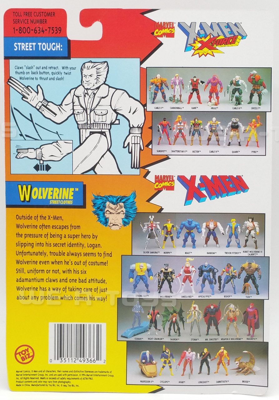 Marvel Comics X-Men Wolverine Street Clothes Figures 7th