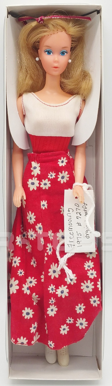 1975 Free Moving Barbie in Original Outfit #7270 USED We-R-Toys