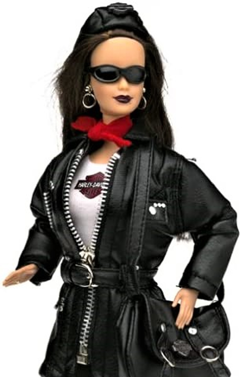 Harley Davidson Barbie Doll #3 Brunette 1998 Mattel 22256 New - We 