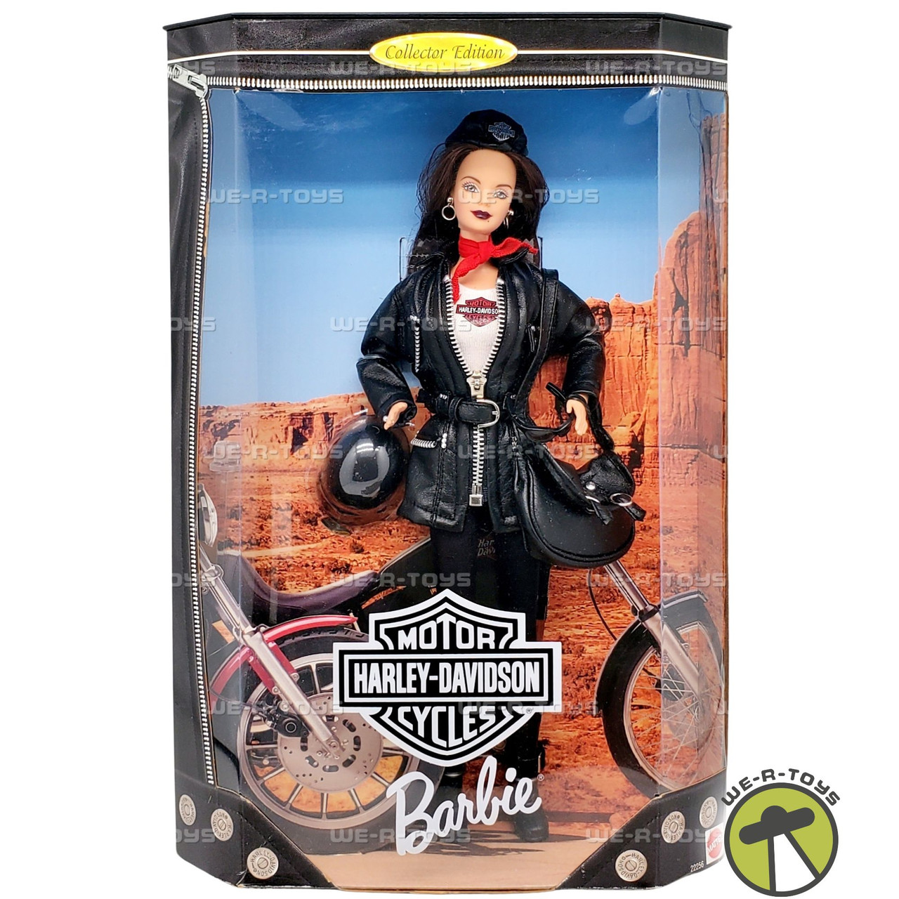 Harley Davidson Barbie Doll #3 Brunette 1998 Mattel 22256 New
