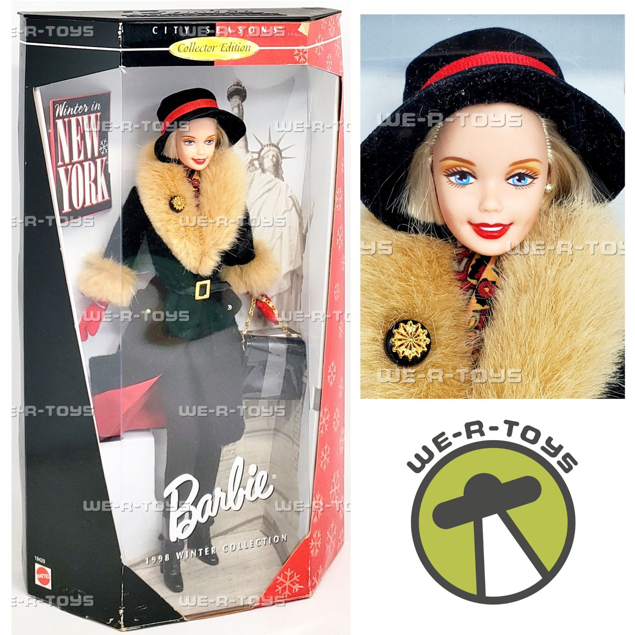 Winter in New York Barbie City Seasons Collector Edition Doll 1997
