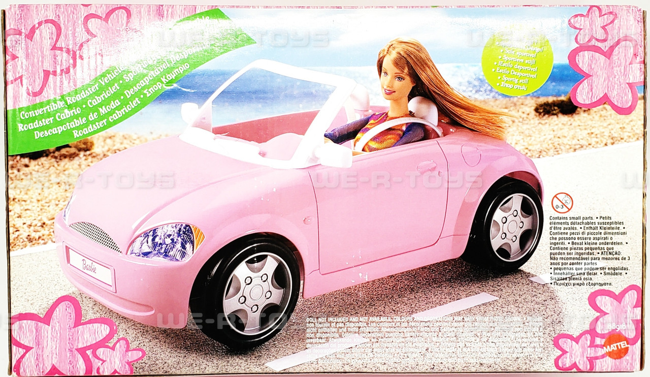 Barbie Convertible Roadster Vehicle Pink 2005 Mattel 88918 NRFB