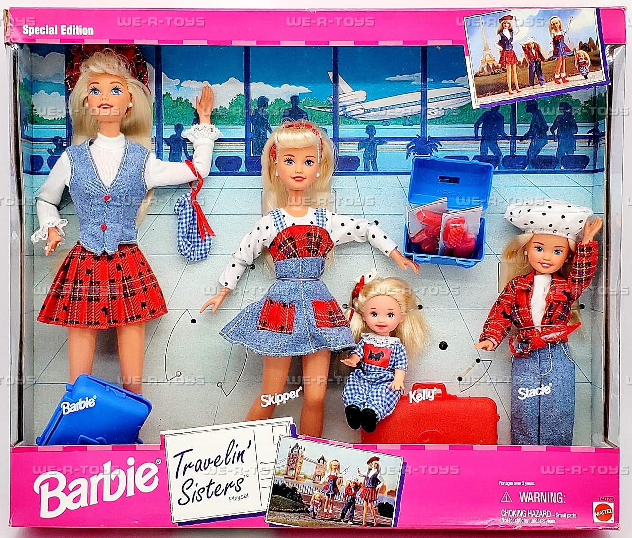Barbie Travelin' Sisters Playset with Skipper Kelly and Stacie