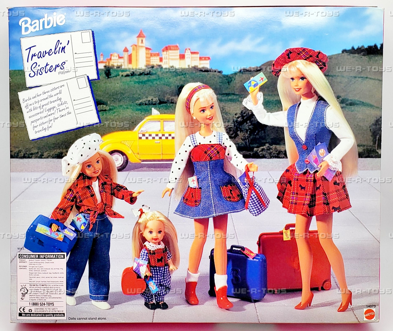 Barbie Travelin' Sisters Playset with Skipper Kelly and Stacie
