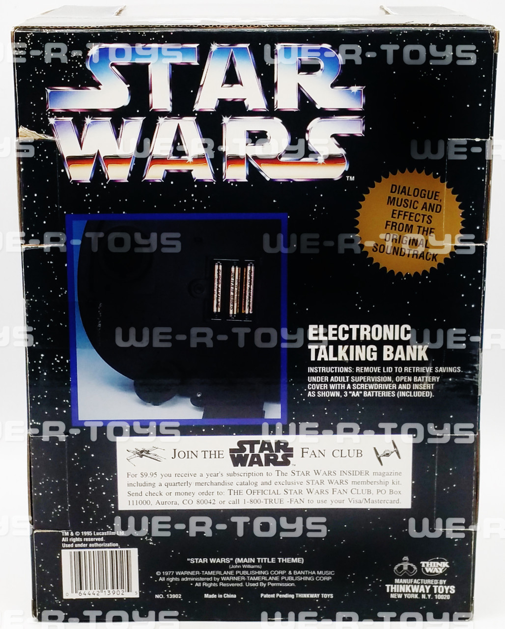 Star Wars Electronic Talking Bank C3PO & R2-D2 Thinkway 1995