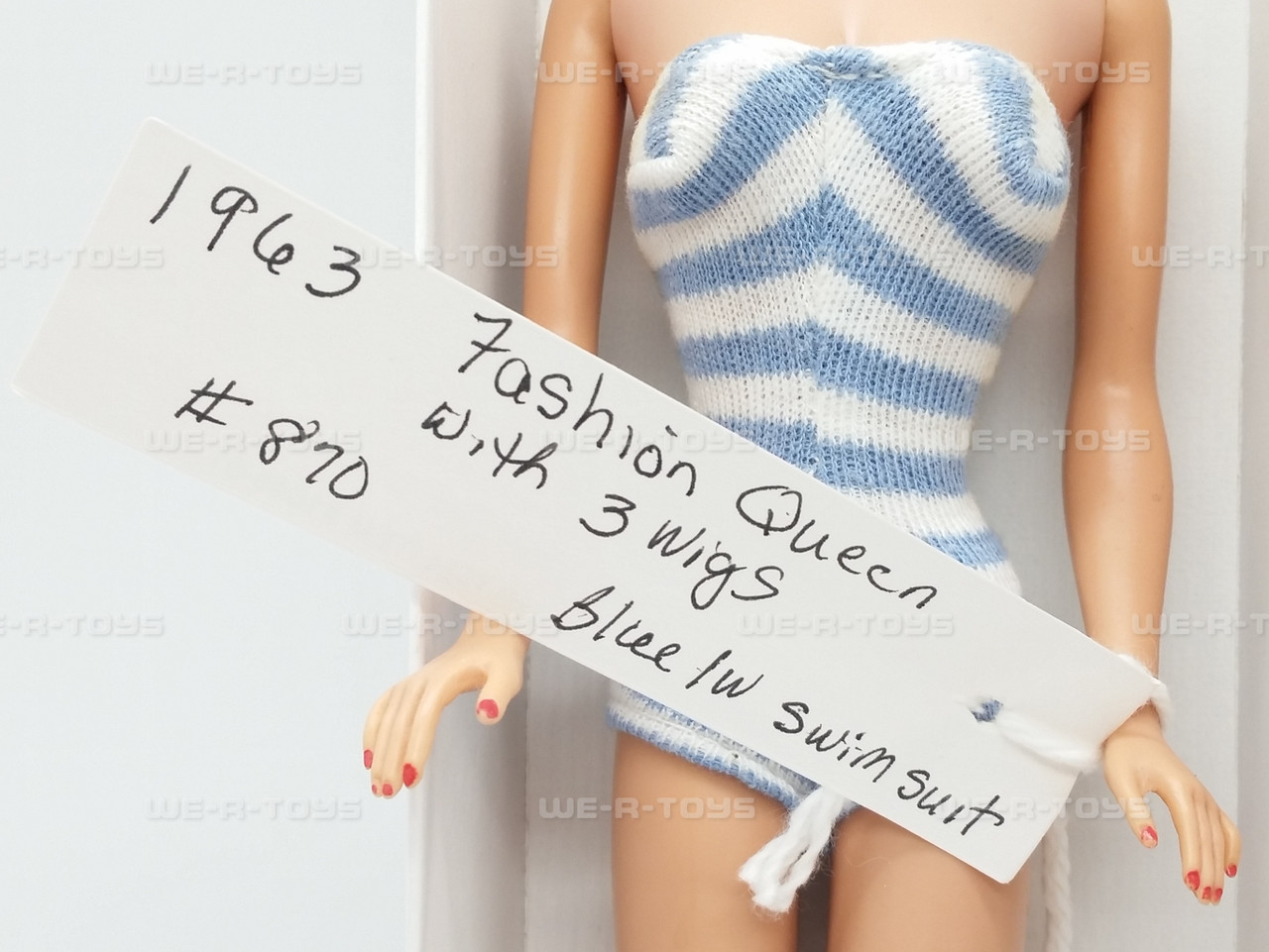 Barbie 1963 Fashion Queen #870 w/3 Wigs USED - We-R-Toys Barbie 1963 Fashion Queen #870 w/3 Wigs USED - We-R-Toys