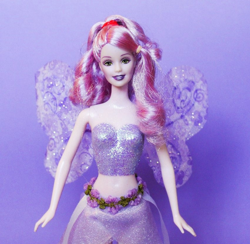 Barbie Fairytopia Lavender Sparkle Fairy Doll with Pop-Up Book
