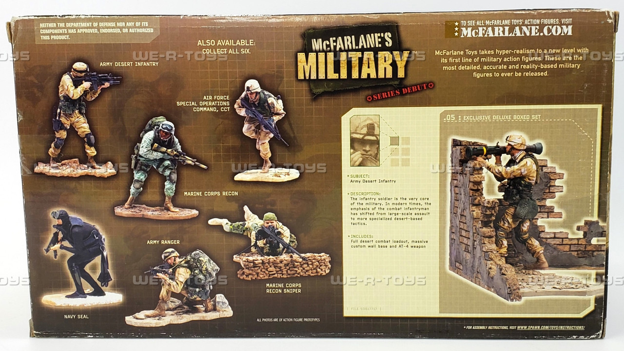 McFarlane's Military Exclusive Army Desert Infantry Soldier Deluxe