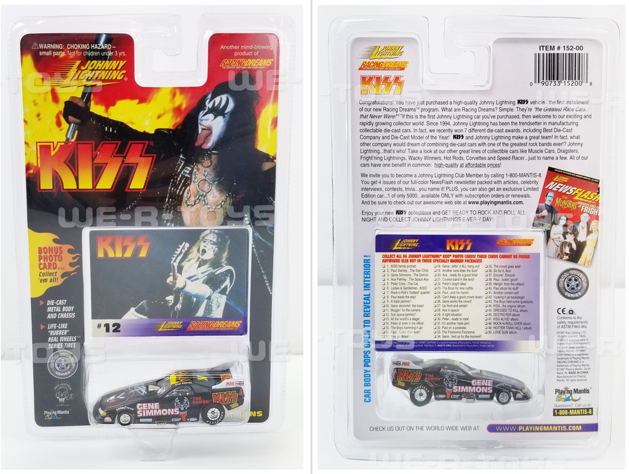 Johnny Lightning KISS Race Cars Die-Cast Metal Lot of 4