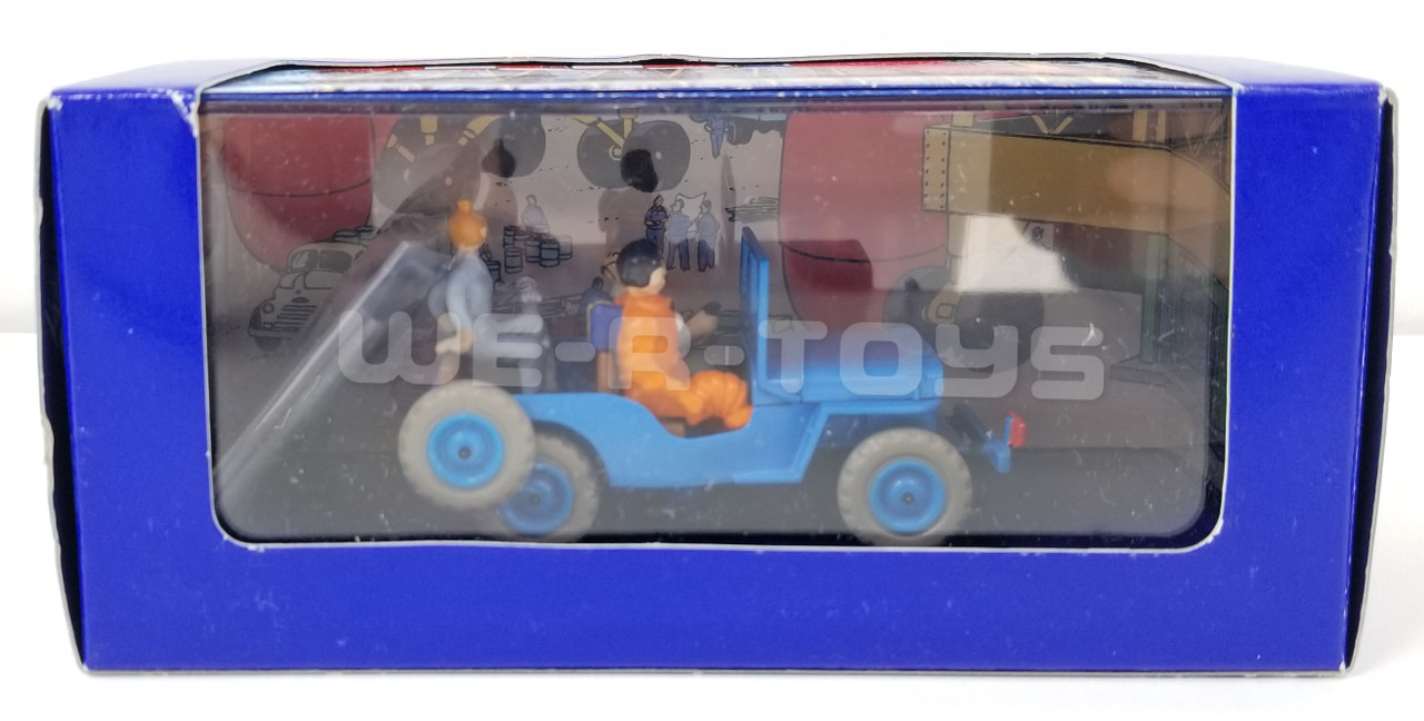 TinTin ミニカー　1/43 Jeep Station Wagon HERGE TINTIN DESERT RED JEEP WILLYS #47 Car Figure 1/24 Authentic