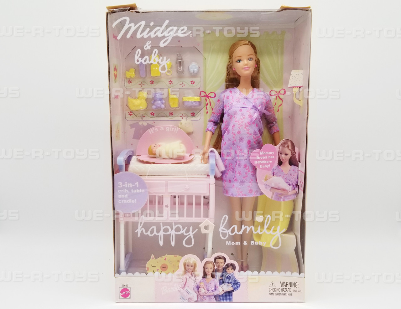 Barbie embarazada y Midge Baby Happy Family Dolls - 2002 MATTEL