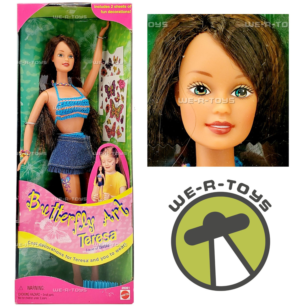 Barbie Butterfly Art Teresa Doll 1998 Mattel