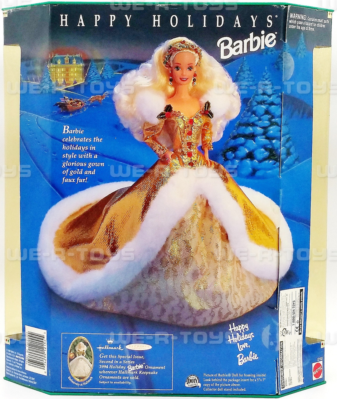 1994 Happy Holidays Special Edition Hallmark Barbie Doll Mattel