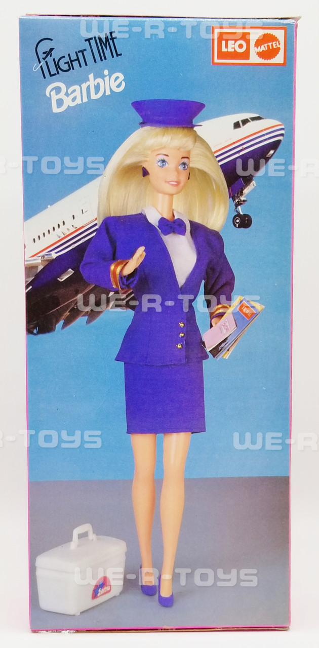 Barbie Flight Time Doll & Brooch Leo Mattel No. 1115 India NRFB