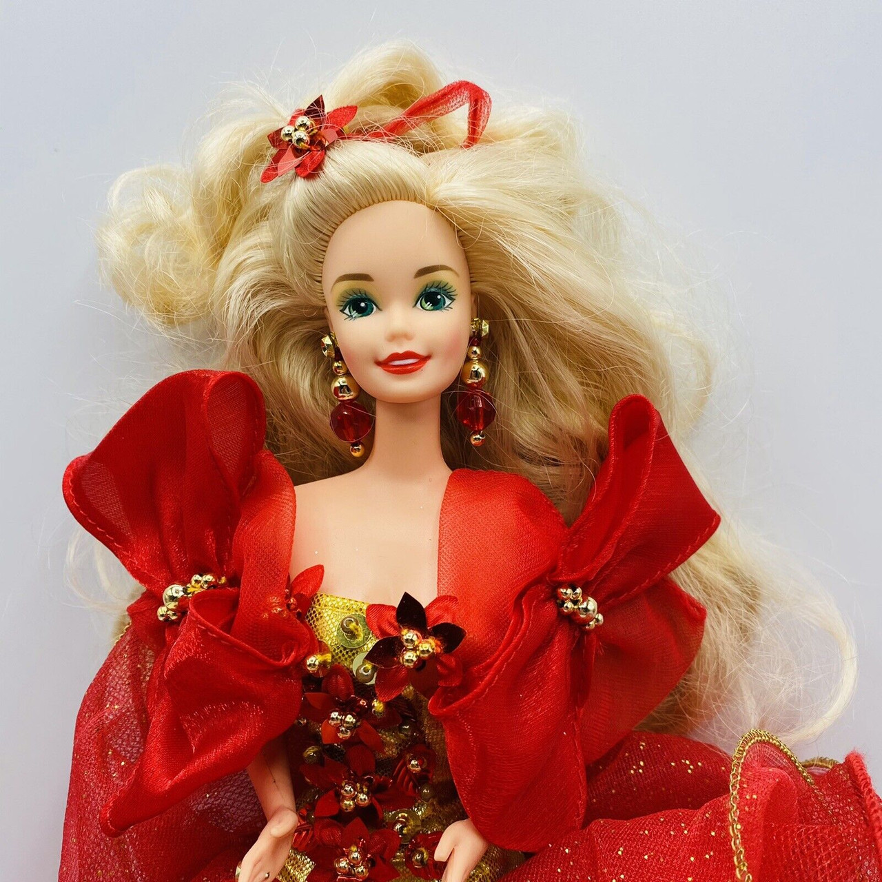 1993 Happy Holidays Special Edition Hallmark Barbie Doll Mattel 10824 We R Toys 