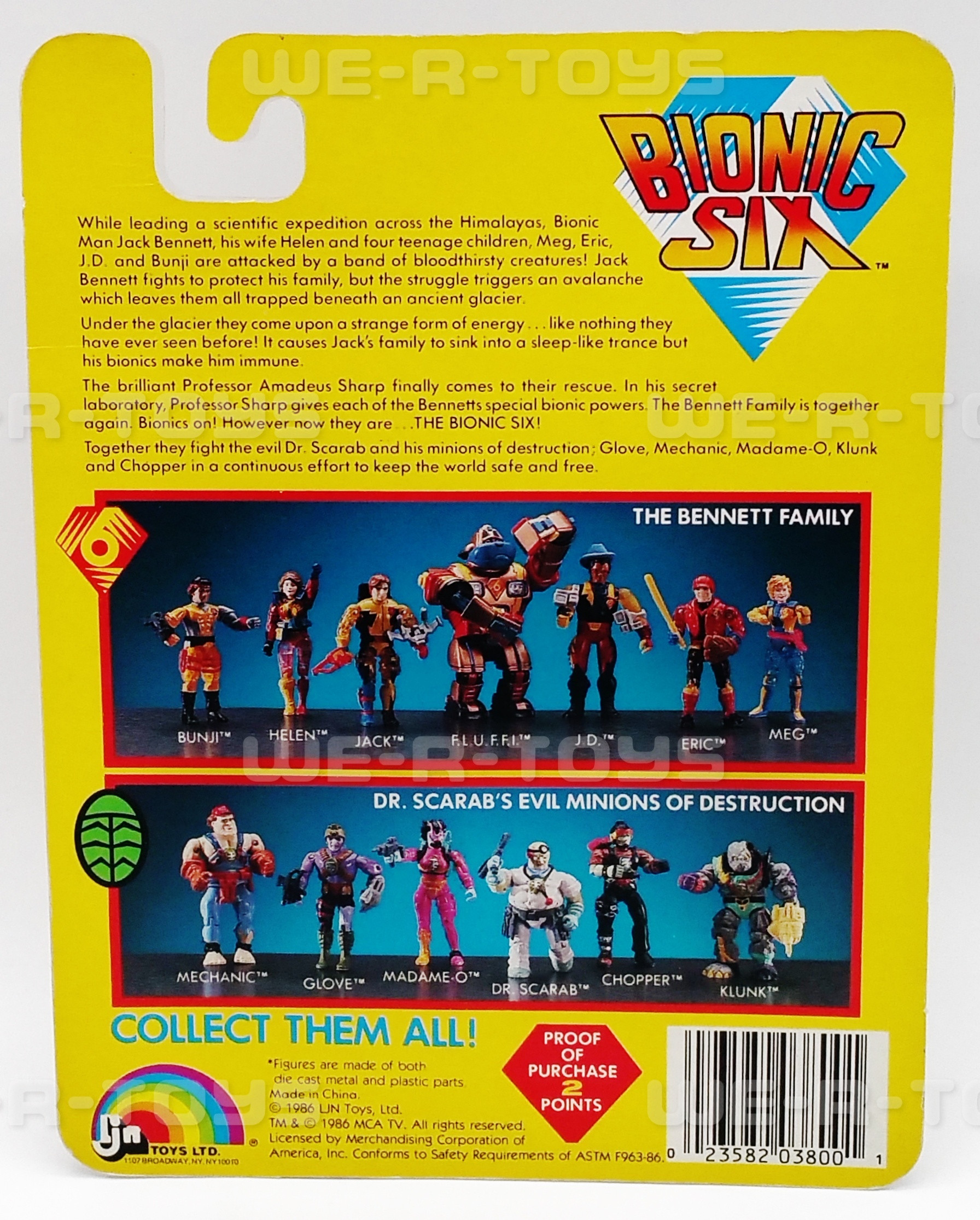 Bionic Six Bunji Fully Poseable Die Cast Metal Action Figure 1986 LJN ...