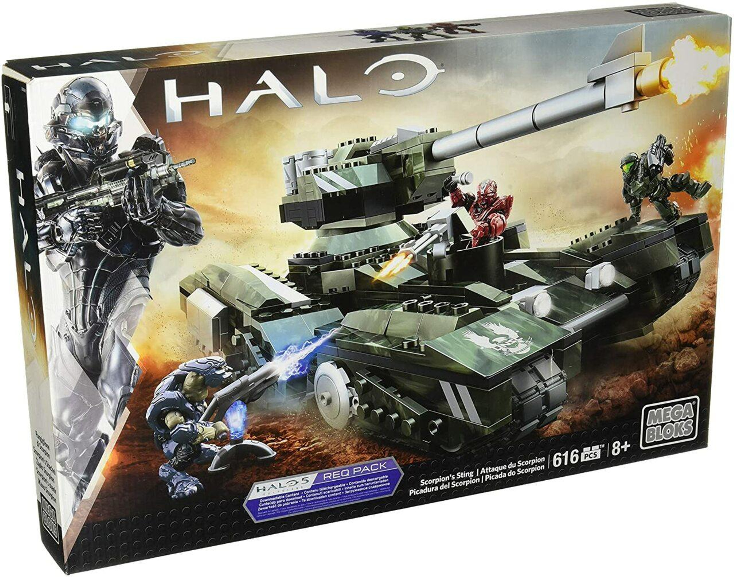 Mega bloks halo scorpion s sting set 616pcs with halo 5 req pack we r