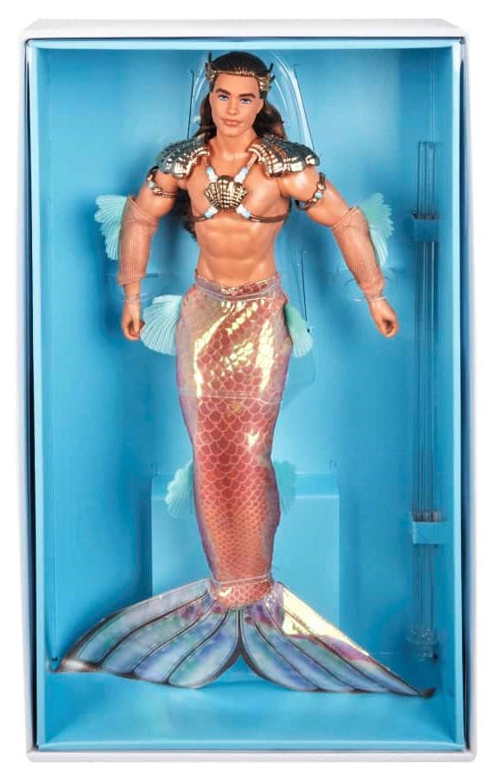 PRÉ-VENDA Boneco Barbie Signature King Ocean Ken Merman - Mattel | Doll