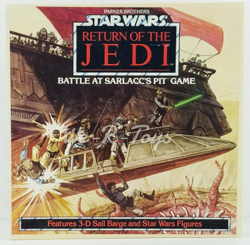 Star Wars ROTJ Parker Brothers Battle At Sarlacco's Pit Game w/ Figures 1983