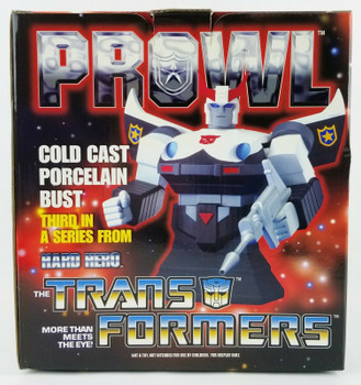 Transformers Hard Hero 3rd in Series Prowl Cold Cast Porcelain Bust Hasbro NEW
