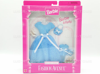 Barbie Fashion Avenue Matchin" Styles #18111 Blue Party Dresses NRFB
