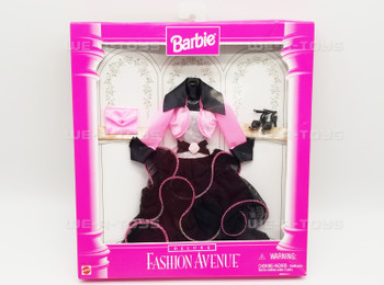 Barbie Fashion Avenue Deluxe #14307 Pink and Black Gown NRFB